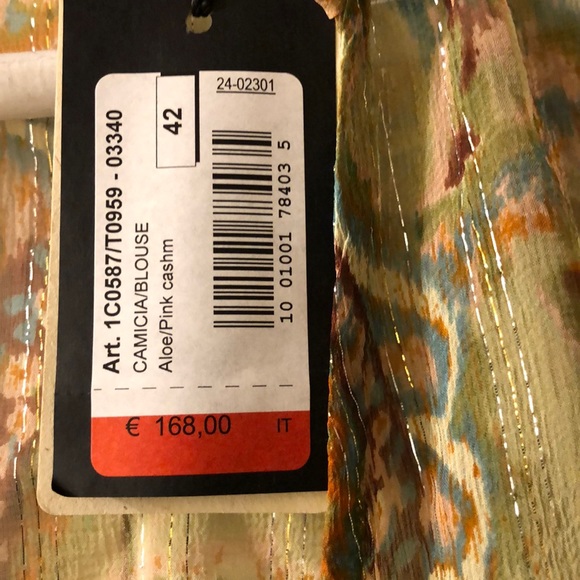 Watercolor Sheer Silk Patricia Pepe Blouse - Picture 3 of 6